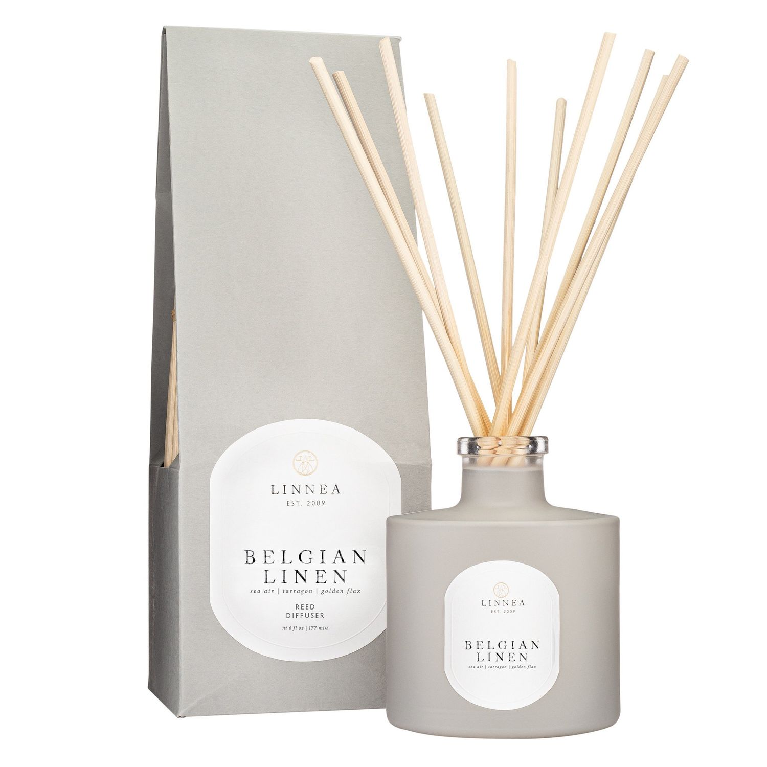 Linnea Reed Diffuser, Scent: Belgian Linen