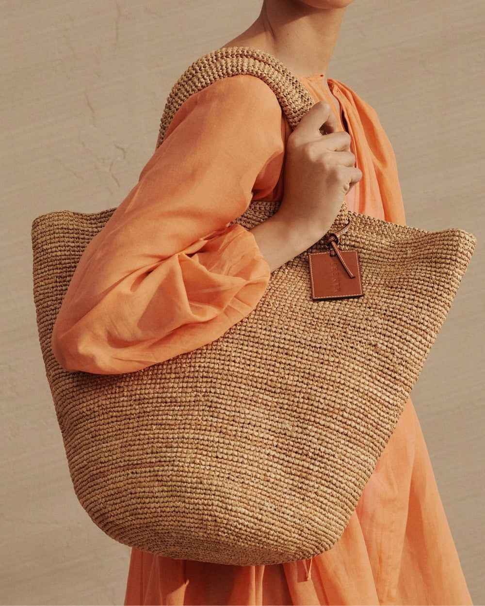 Manebi summer bag, Color: tan