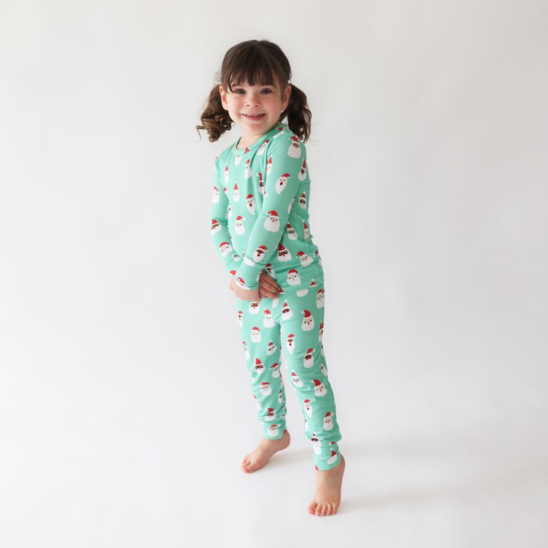 Posh Peanut Santa Medley - Long Sleeve Basic Pajama