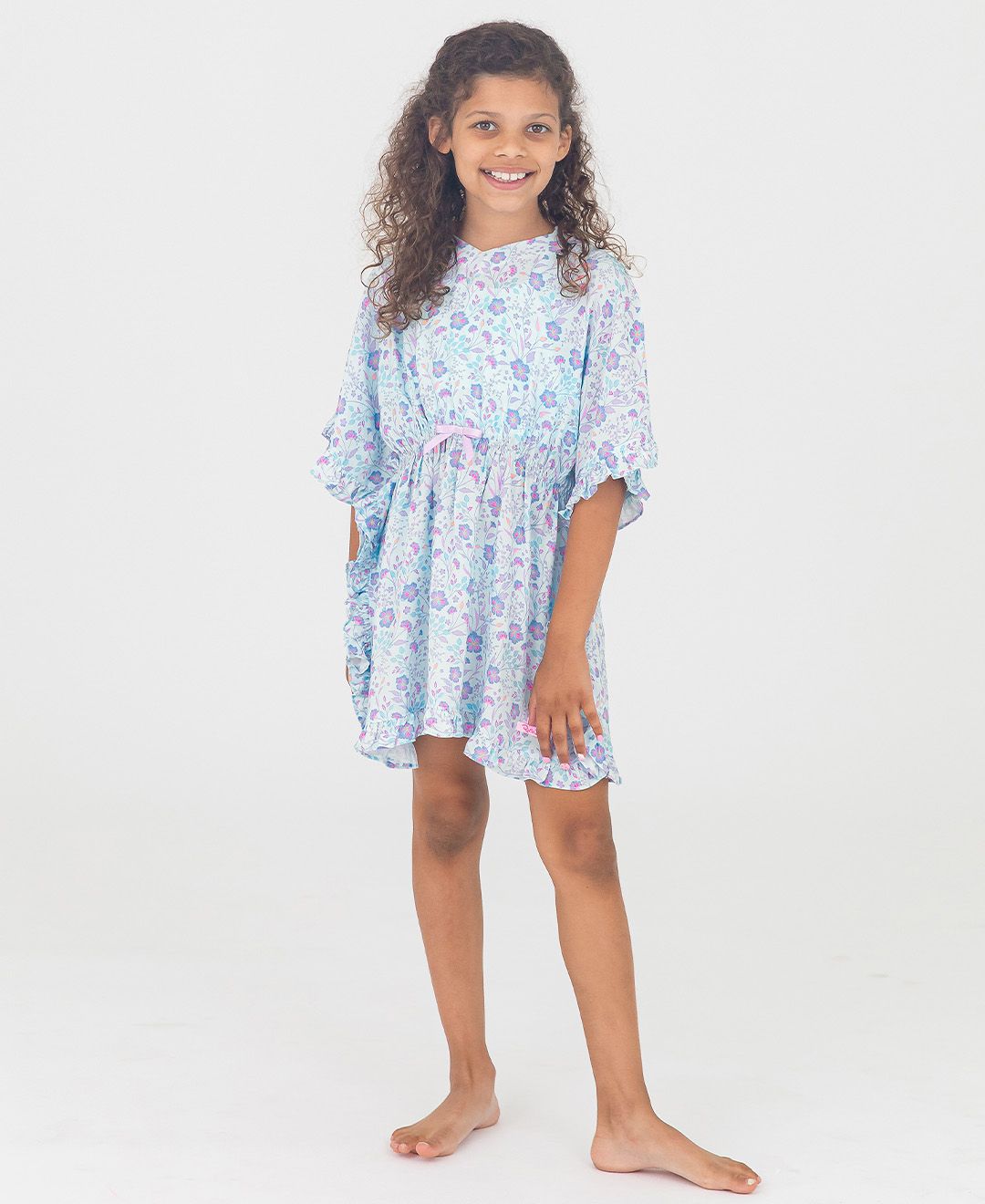 RuffleButts Ruffle Trim Cover-Up FAIRYTALE GARDEN