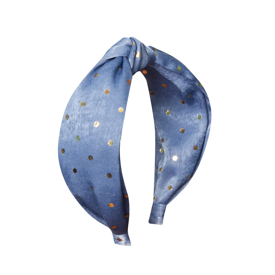 Rockahula Gold Spotty Headband Blue