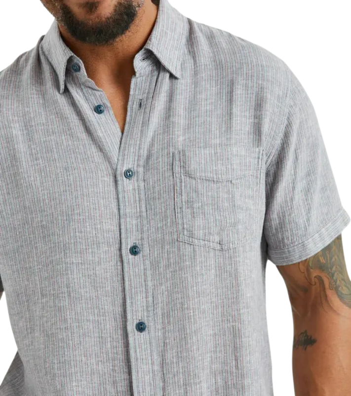 RAILS CARSON CHAMBRAY/RED STRIPE