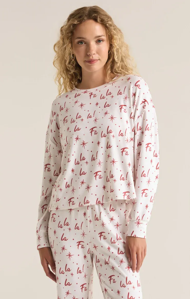 Z Supply Fa La La LS White
