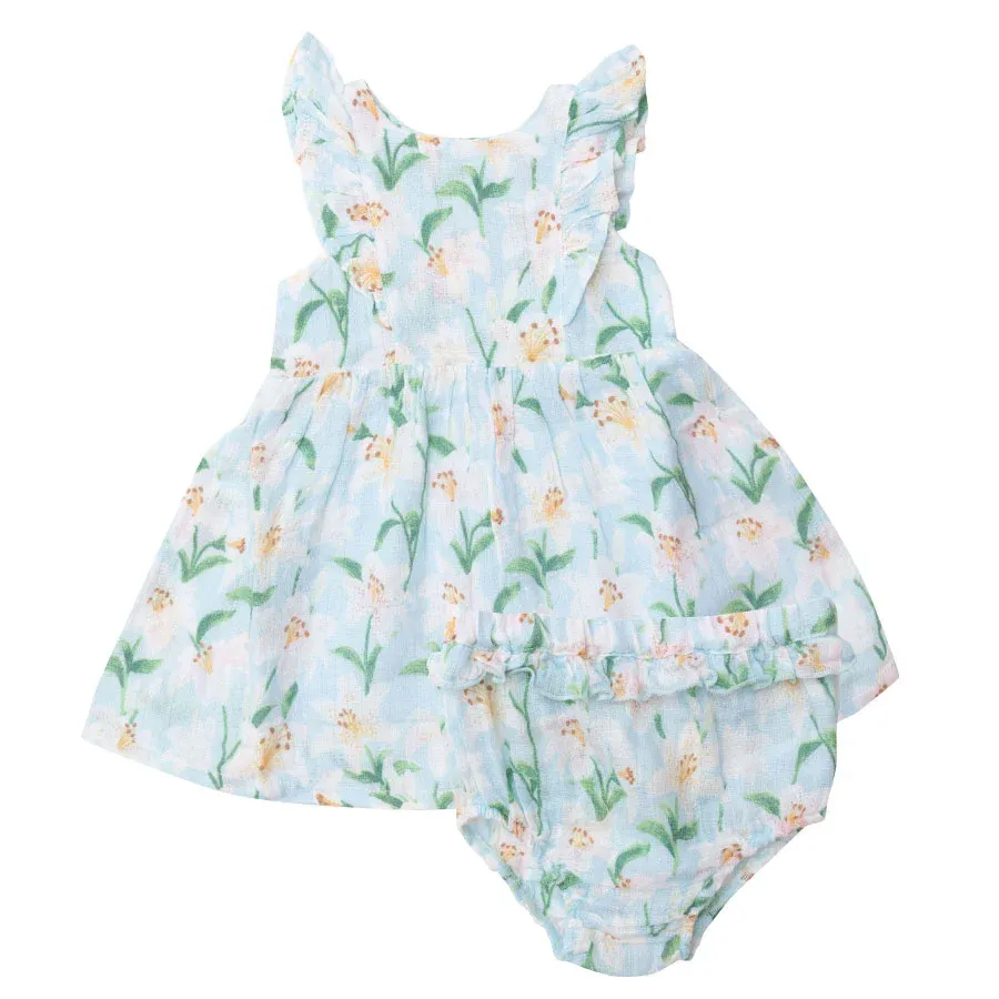 ANGEL DEAR LILLY/BLUE RUFFLE SUNDRESS