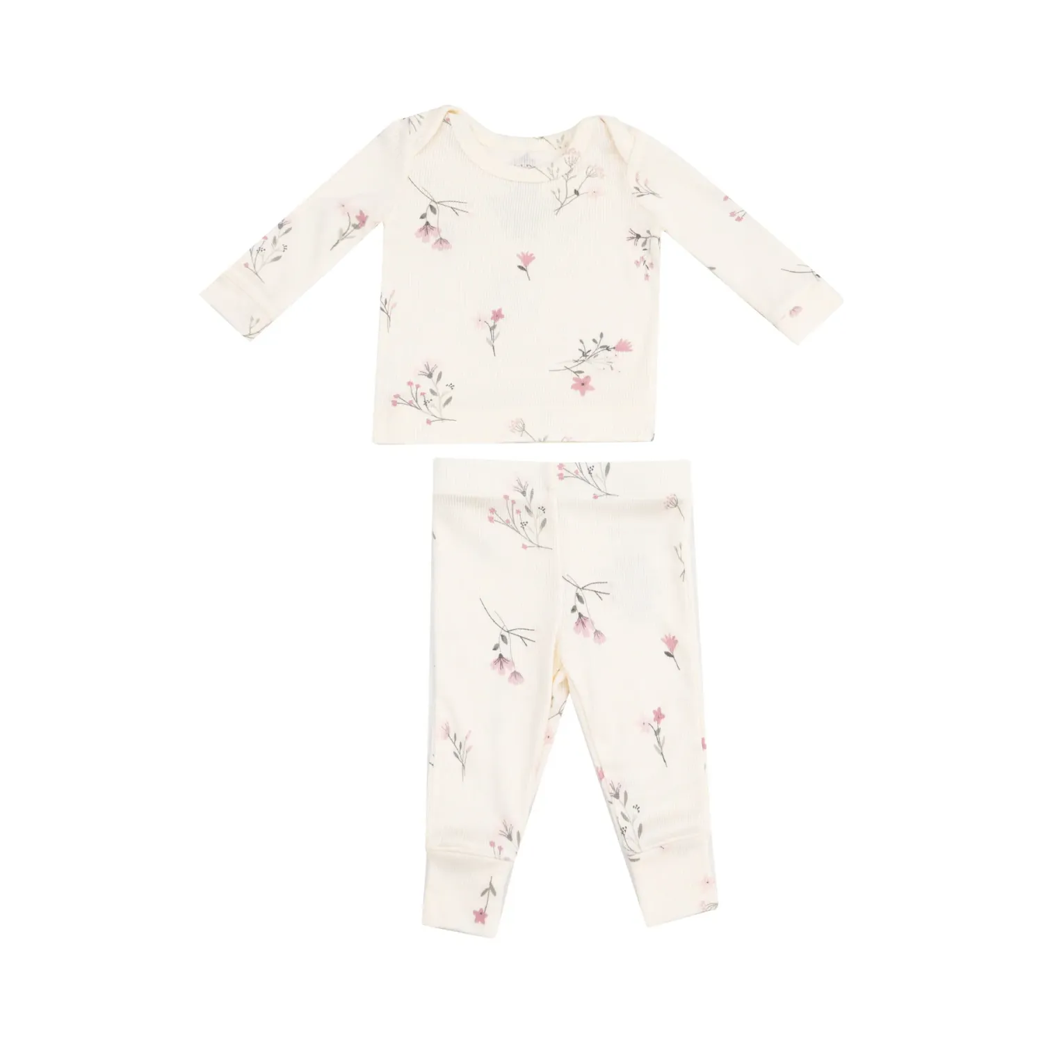 Angel Dear Ribbed Wispy Floral - Lounge Wear Set