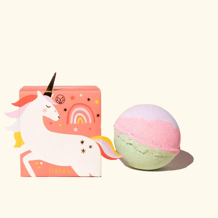 MUSEE UNICORN BOXED BALM BATH BOMB