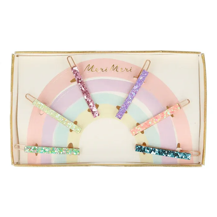 Meri Meri Glitter Rainbow Hair Clips