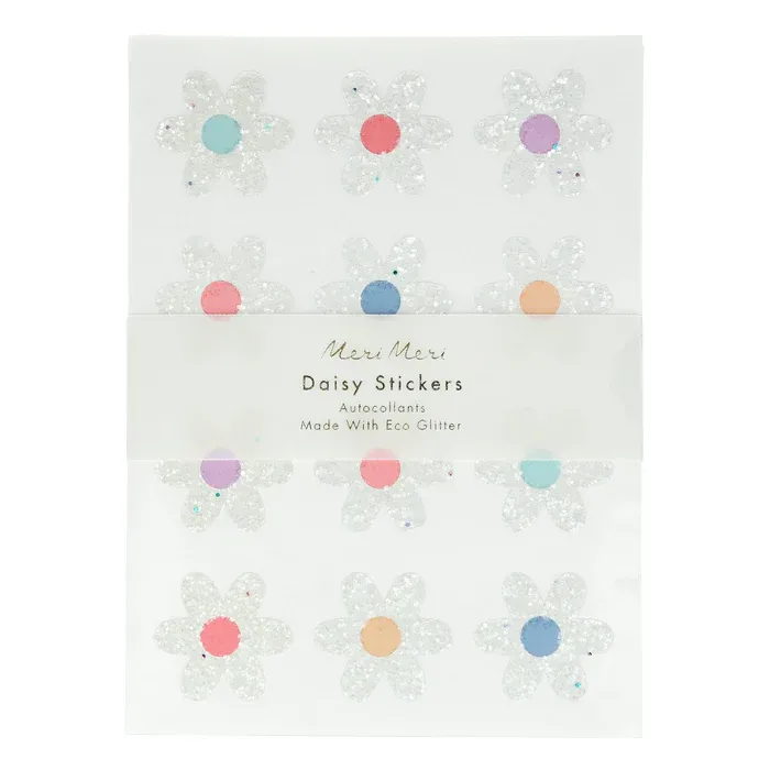 Meri Meri Glitter Daisy Stickers