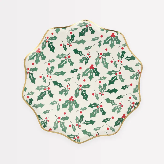 Meri Meri Holly Pattern Side Plates