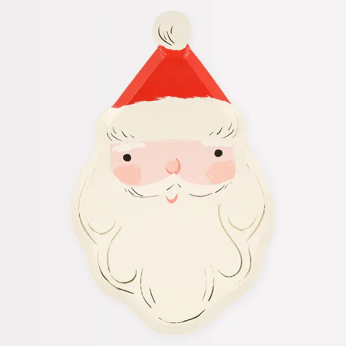 Meri Meri Jolly Christmas Santa Plates