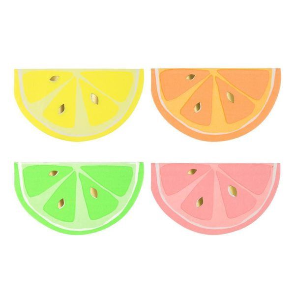 Meri Meri Neon Citrus Napkins