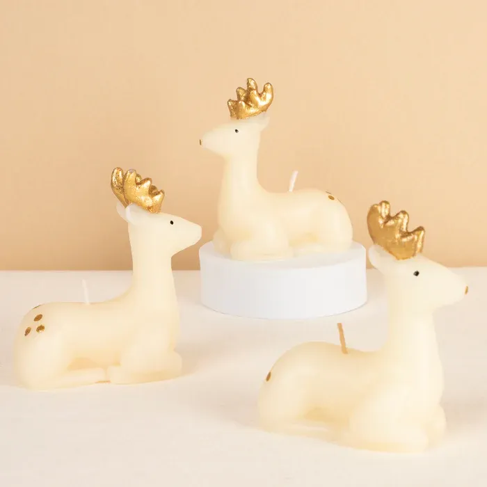 Meri Meri Small Ivory Reindeer Candles