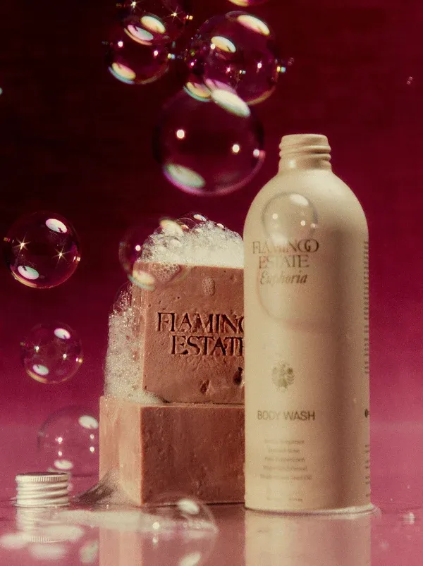FLAMINGO ESTATE NIGHT BLOOMING JASMINE &amp; DAMASK ROSE BODY WASH