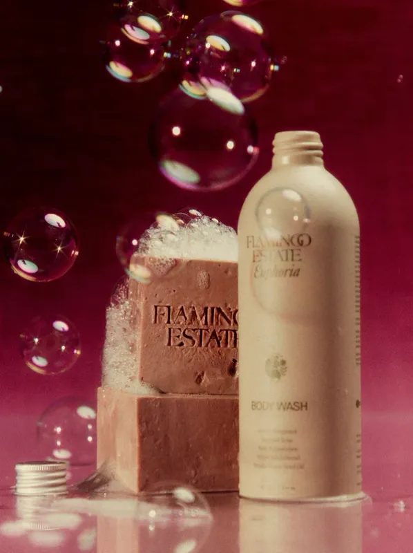 FLAMINGO ESTATE NIGHT BLOOMING JASMINE &amp; DAMASK ROSE BODY WASH