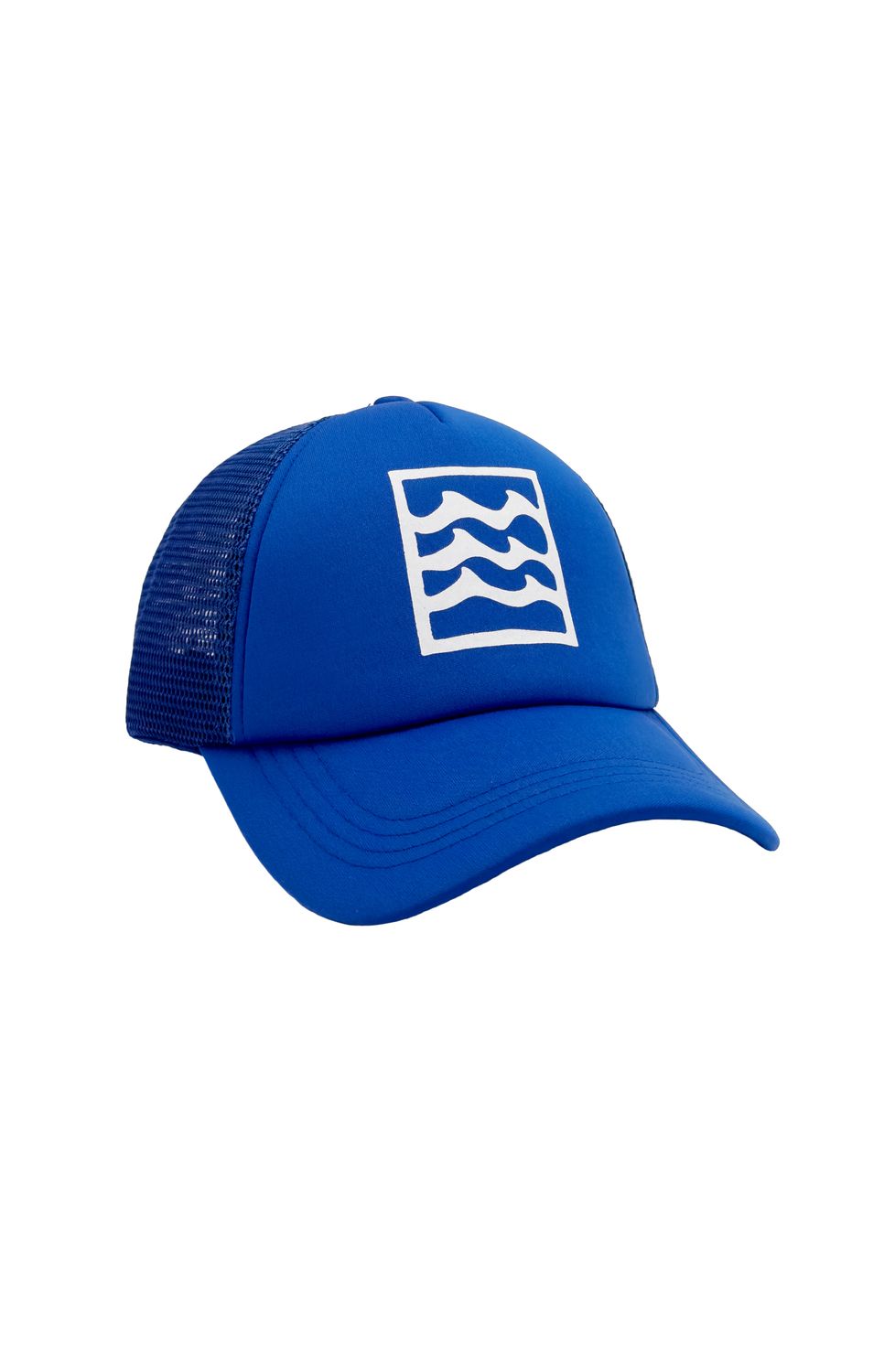 FEATHER 4 ARROW SWELL TRUCKER HAT MARINA BLUE