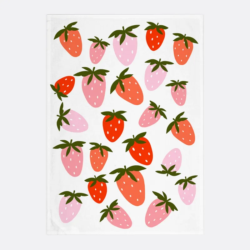 HAVE A NICE DAY STRAWBERRY TEA TOWEL