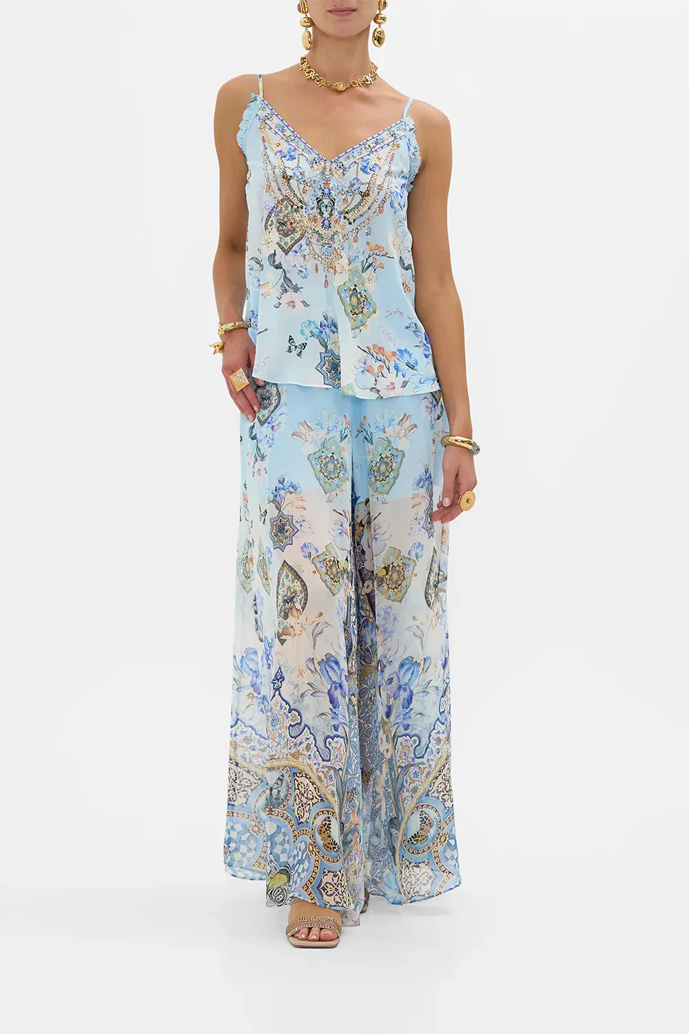 CAMILLA GATHERED CAMI WITH ADJUSTABLE STRAPS AL MANIAL PALACE MEMOIRS