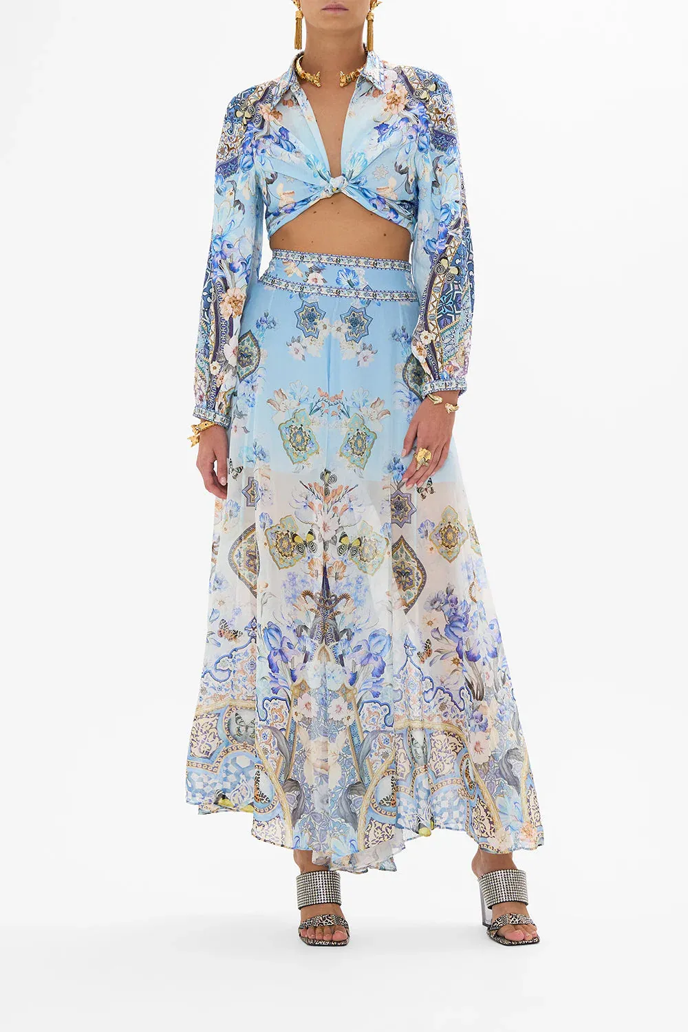 CAMILLA SHEER WIDE LEG PANT AL MANIAL PALACE MEMOIRS