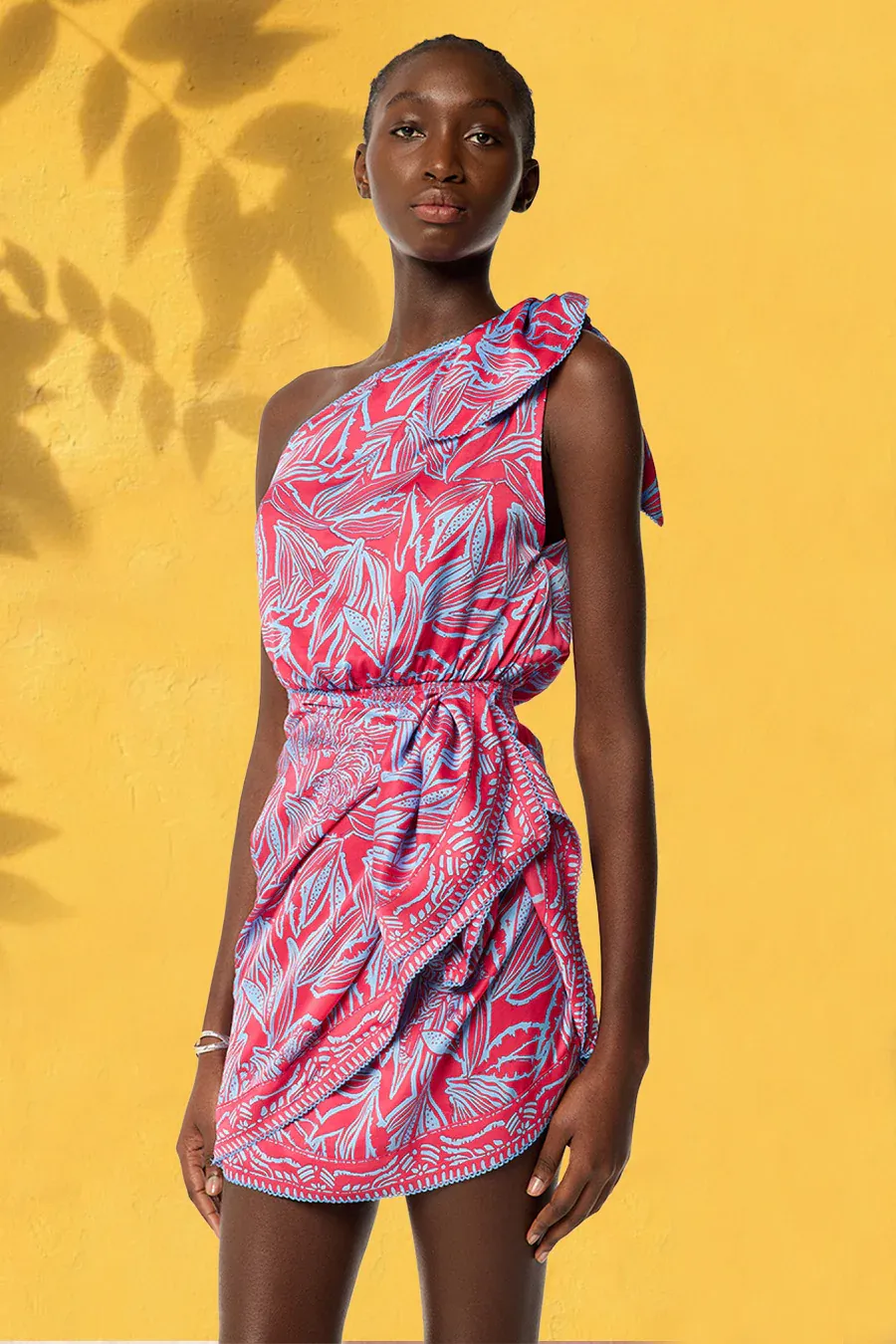 POUPETTE ST BARTH MINI DRESS CLEA VS PINK POP TIGER