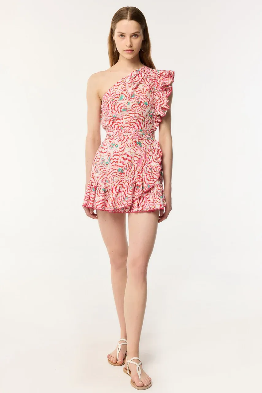 POUPETTE ST BARTH MINI DRESS CORINNE CT PINK WINGS FLOWER