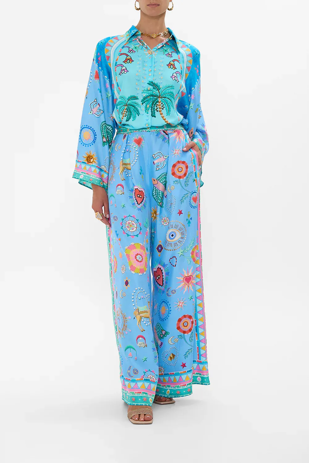 CAMILLA TUCK FRONT PANT A PAINTED VILLAGE