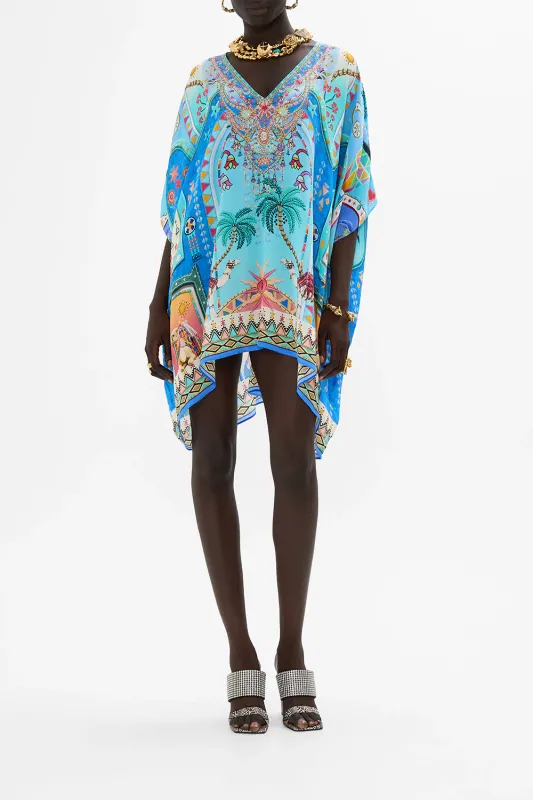 CAMILLA RECTANGULAR V NECK KAFTAN A PAINTED VILLAGE