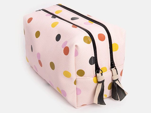 Caroline Gardener Pale Pink Dotty Large Travel Washbag
