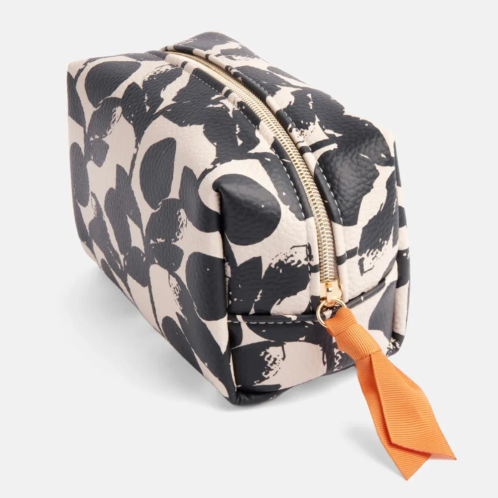 Caroline Gardener Mono Bloom Cube Cosmetic Bag