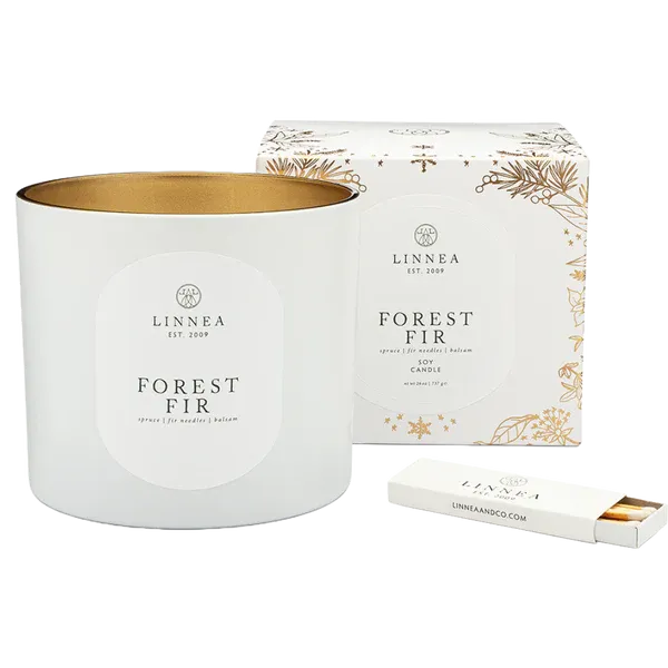 Linnea 3 Wick Candle - Forest Fir 26oz