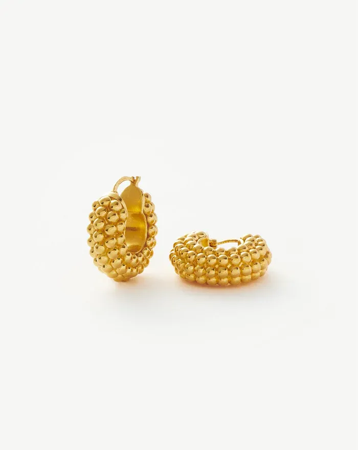 Missoma Baya Medium Hoop Earrings