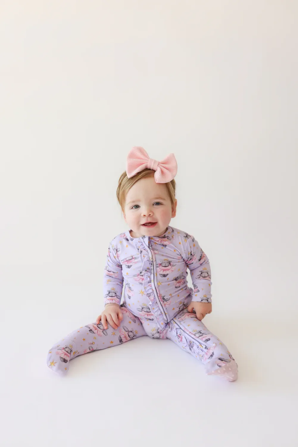 Posh Peanut Philomena - Footie Ruffled Zippered One Piece