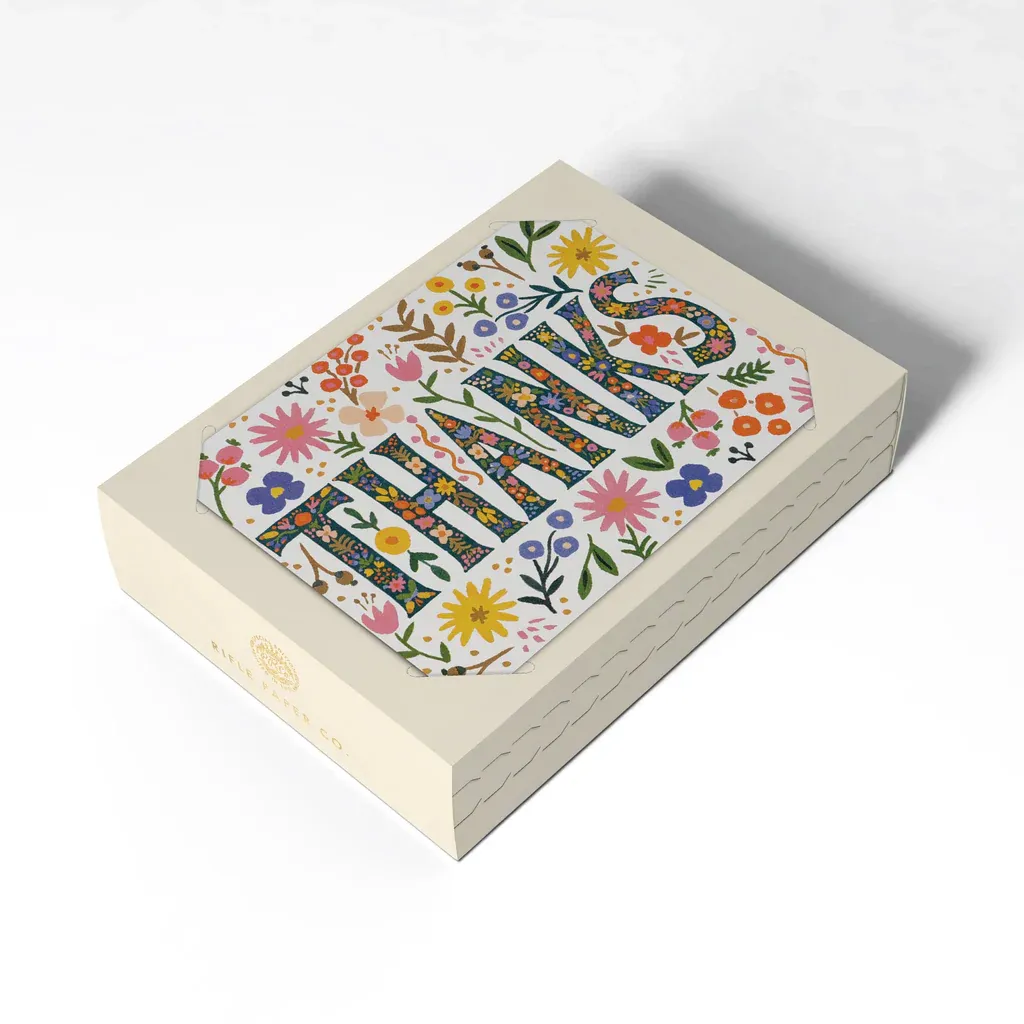 RIFLE PAPER CO Boxed Set of Floral Thanks Card