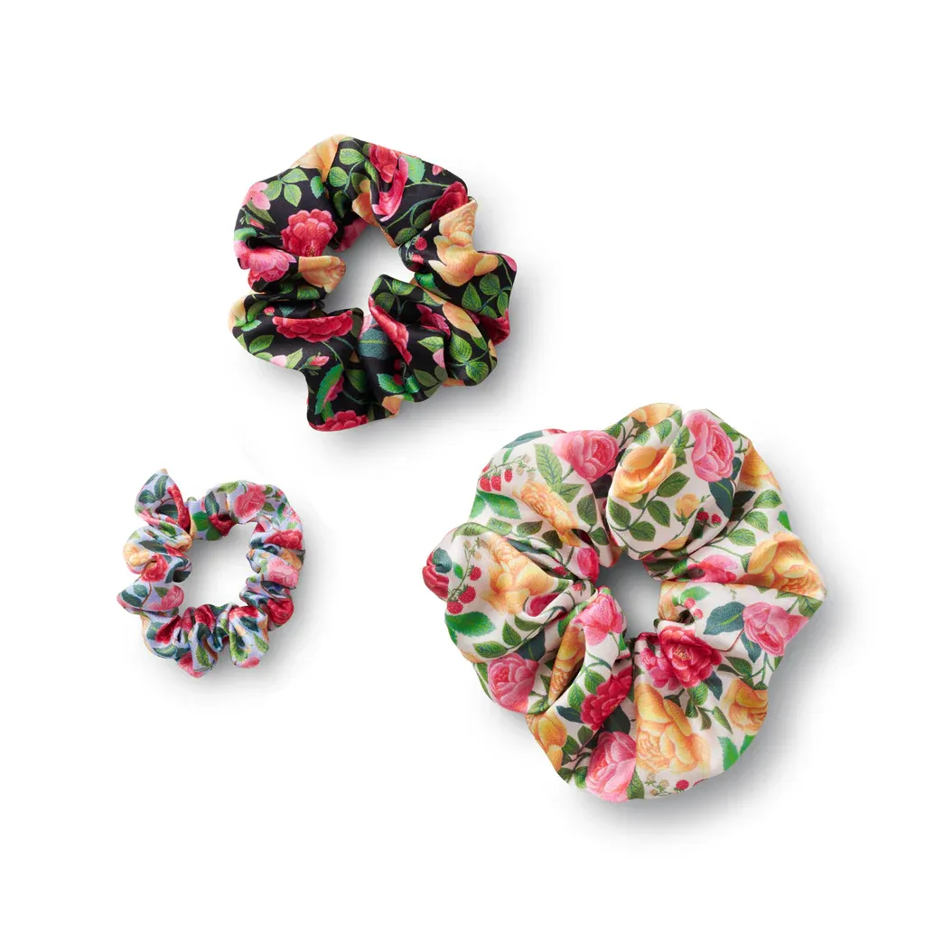 RIFLE PAPER CO Roses Scrunchie Set