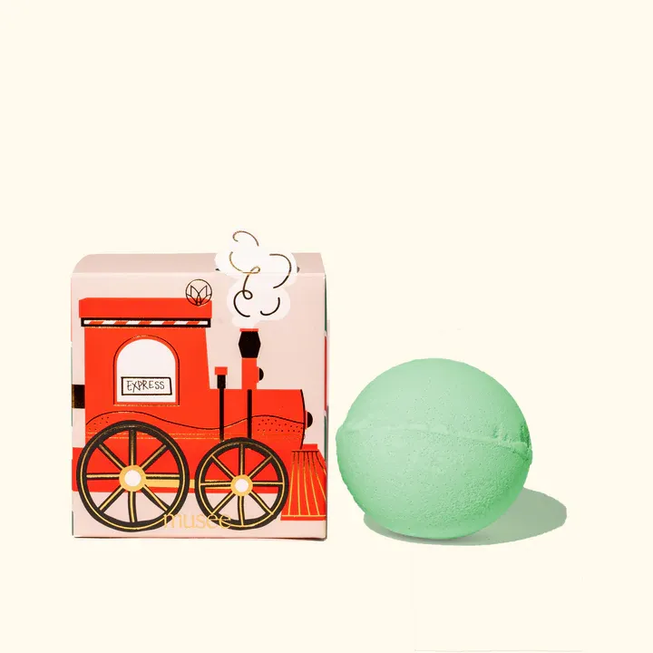 MUSEE CHRISTMAS TRAIN BOXED BALM BATH BOMB