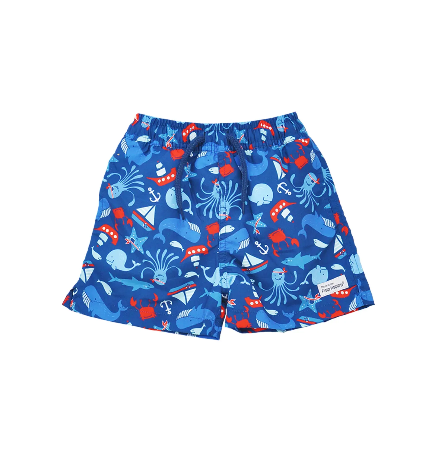 Flap Happy Nautical Fun Swim Trunks