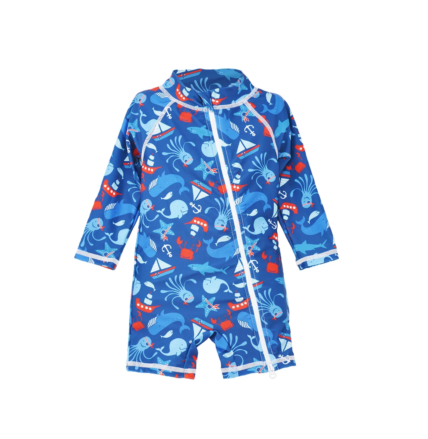 Flap Happy Nautical Fun Shortie Surf Suit