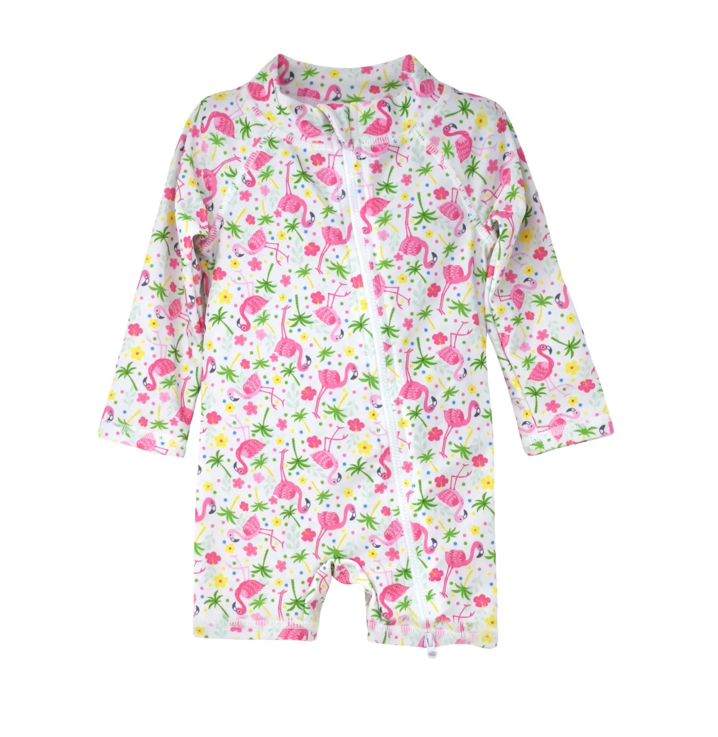 Flap Happy Flamingo Party Shortie Surf Suit