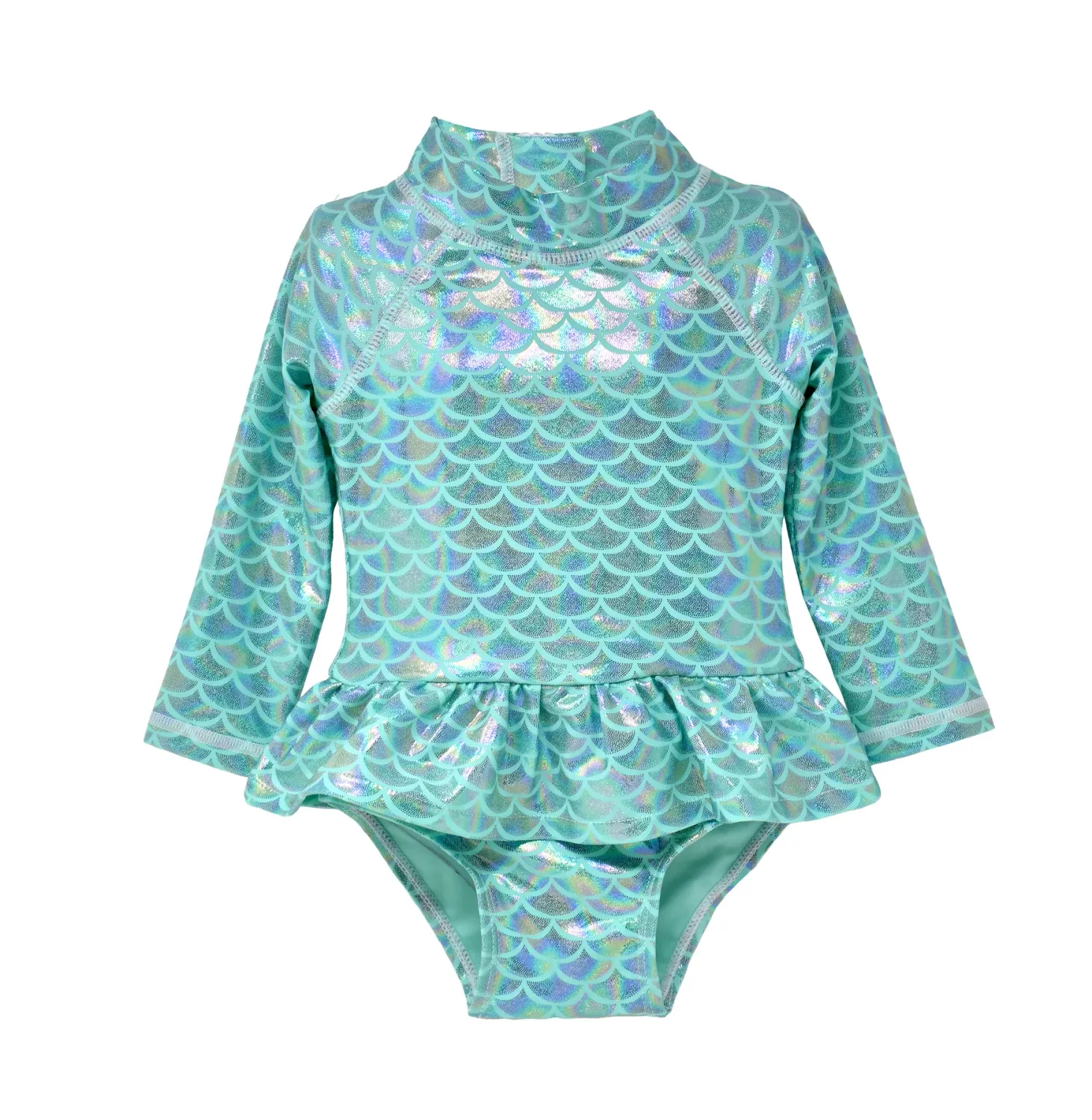 Flap Happy Fairy Tale Scales Ruffle Rash Guard