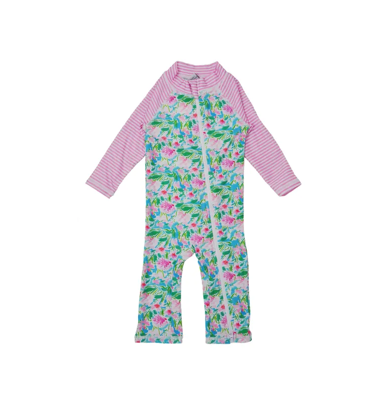 Flap Happy Lotus &amp; Lilies Long Surf Suit