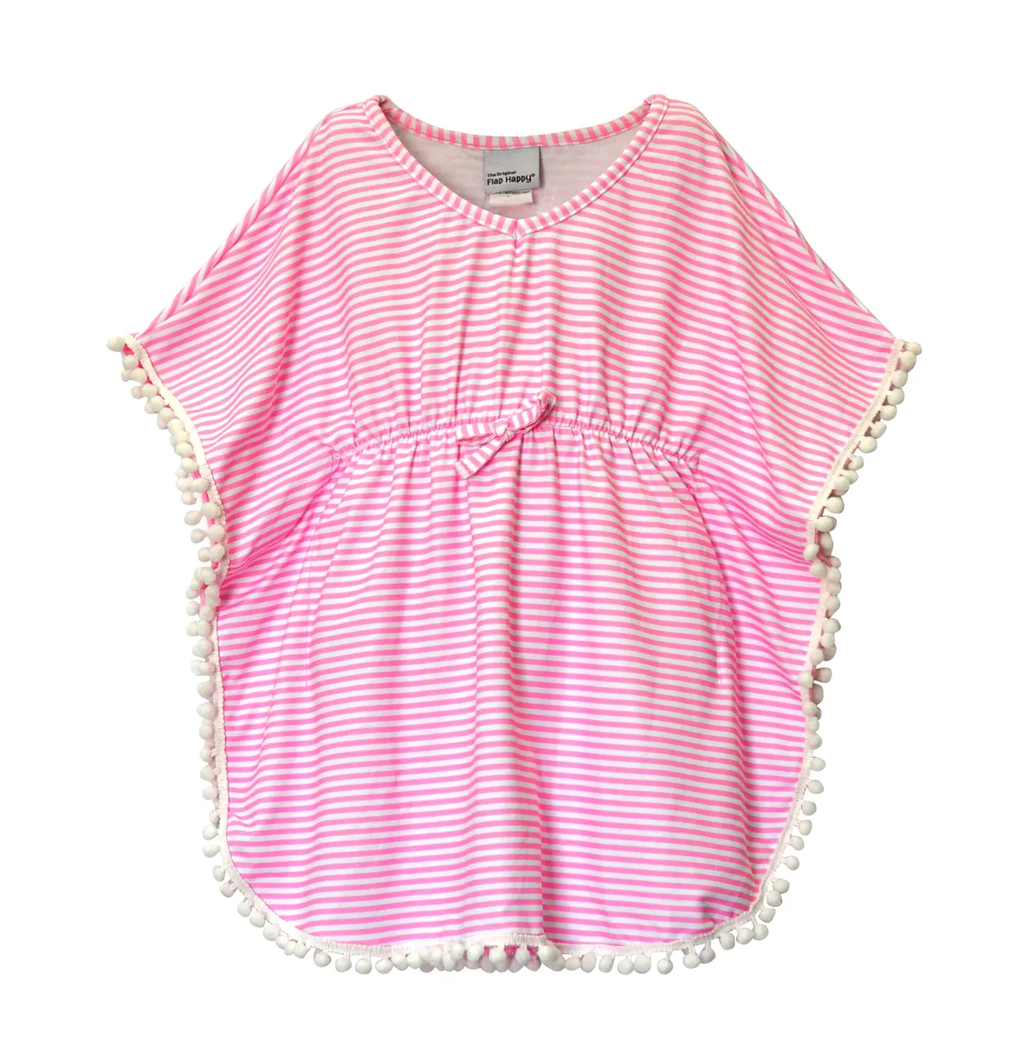 Flap Happy Sweet Pink Stripe Beach Cover - up