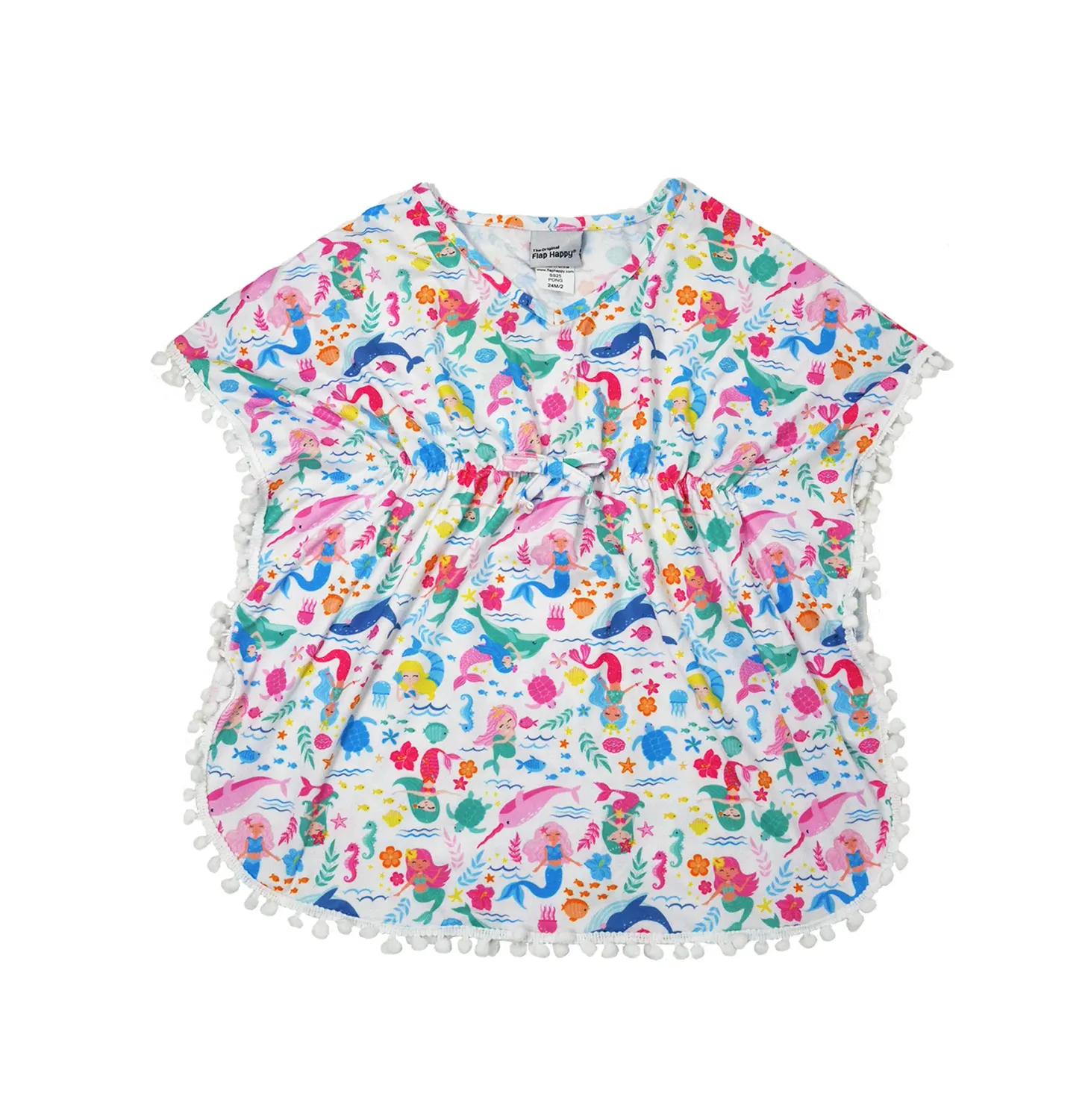 Flap Happy Mermaid Friends Beach Cover -up