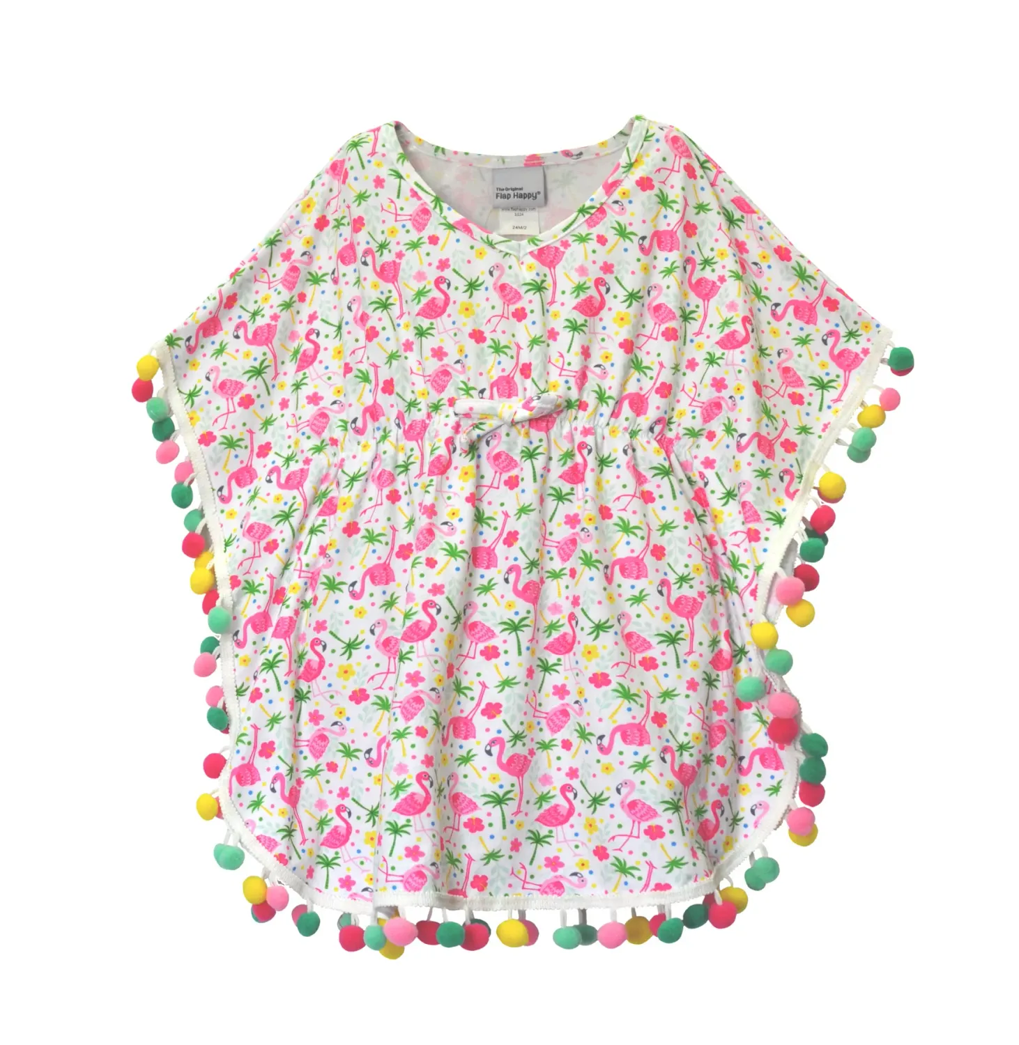 Flap Happy Flamingo Party Beach Cover - up