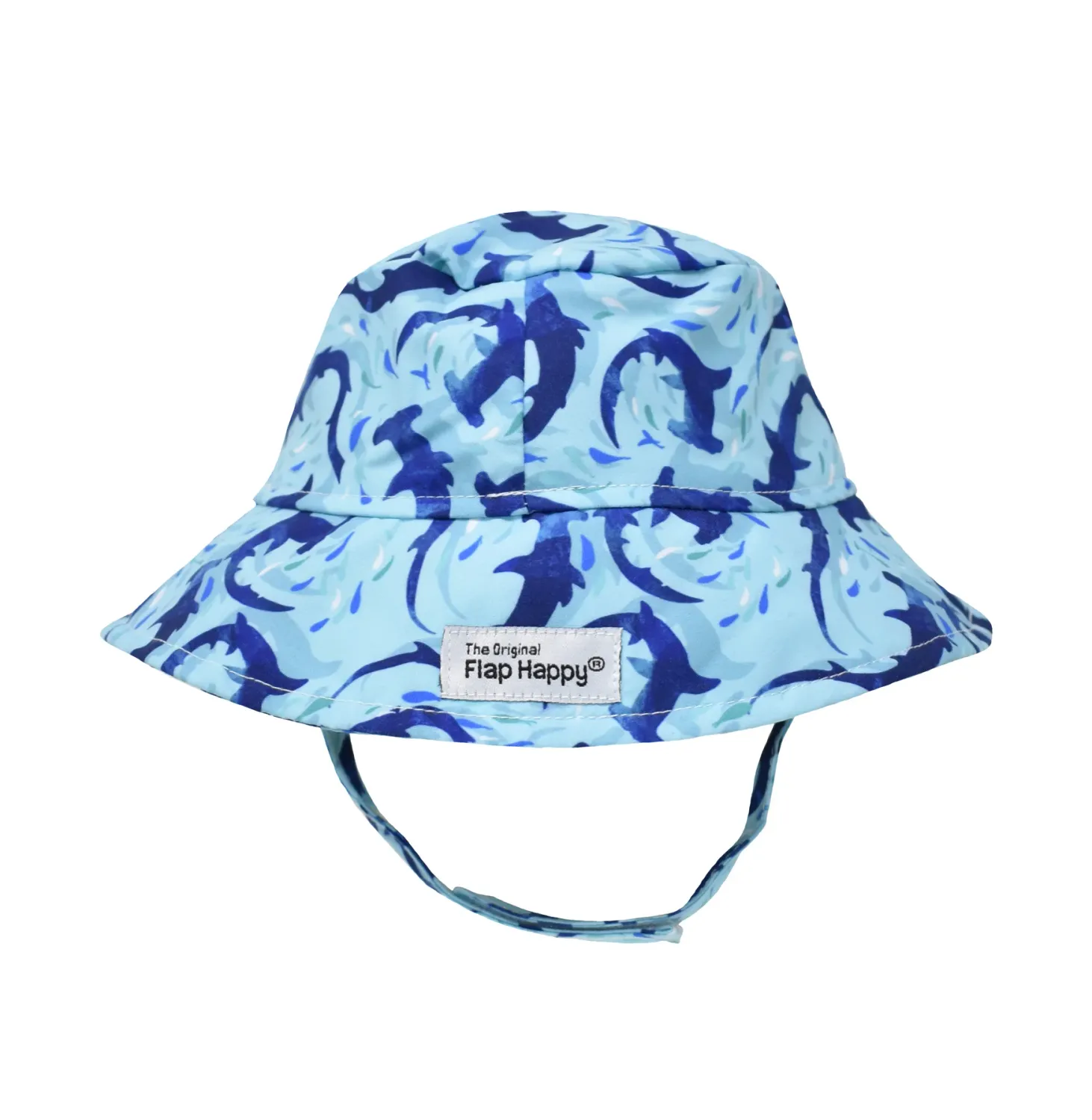 Flap Happy Swirly Sharks Bucket Hat