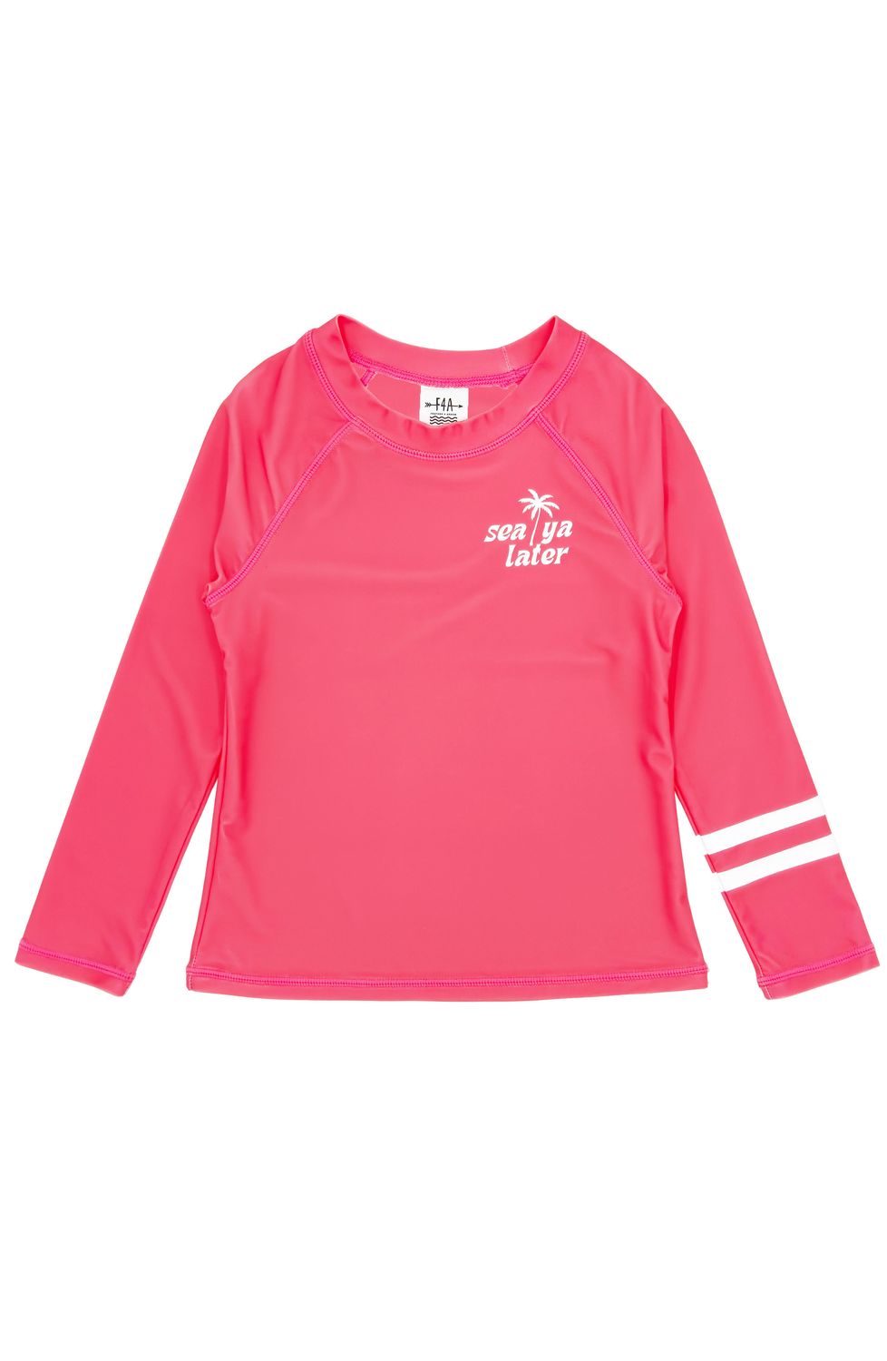 FEATHER 4 ARROW SEA YA L/S RASHGUARD HOT CORAL