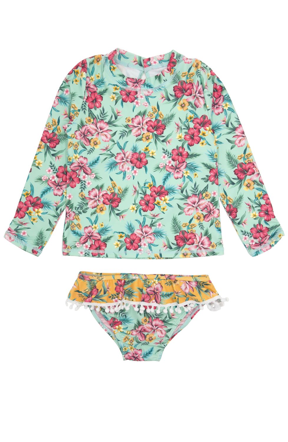 FEATHER 4 ARROW SANDY TOES SWIM L/S SET BEACH GLASS