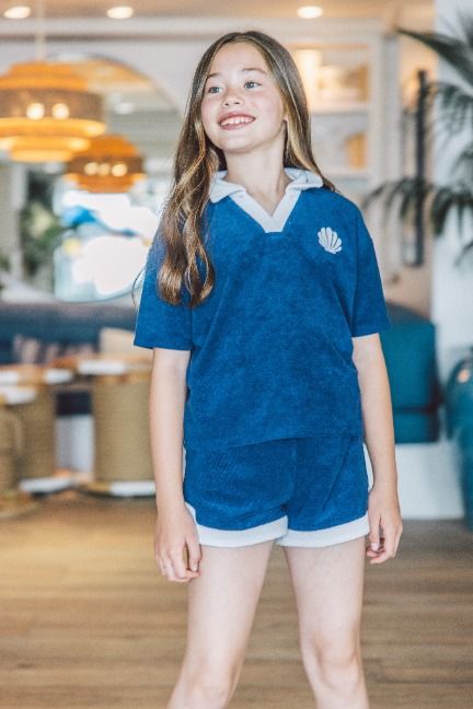 FEATHER 4 ARROW SHELL YEAH POLO TOP TWILIGHT
