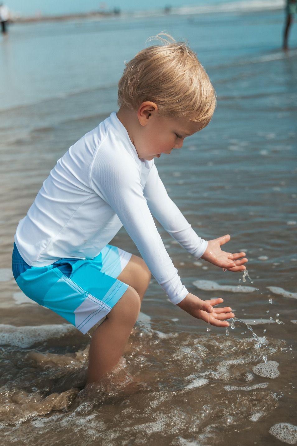 FEATHER 4 ARROW ICON L/S BABY RASHGUARD WHITE
