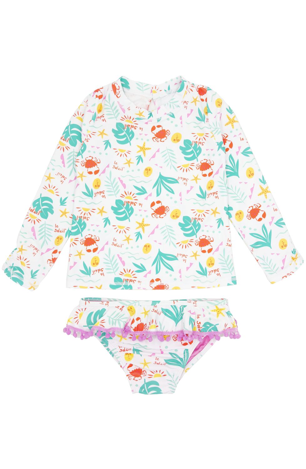 FEATHER 4 ARROW SANDY TOES SWIM L/S SET ECRU