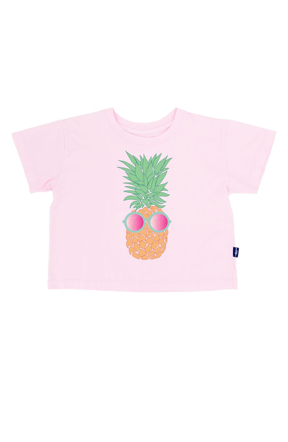 FEATHER 4 ARROW PINEAPPLE CROP TEE PINK MARSHMALLOW
