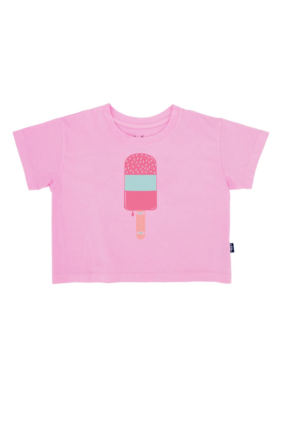 FEATHER 4 ARROW SKATE POP CROP TEE PRISM PINK